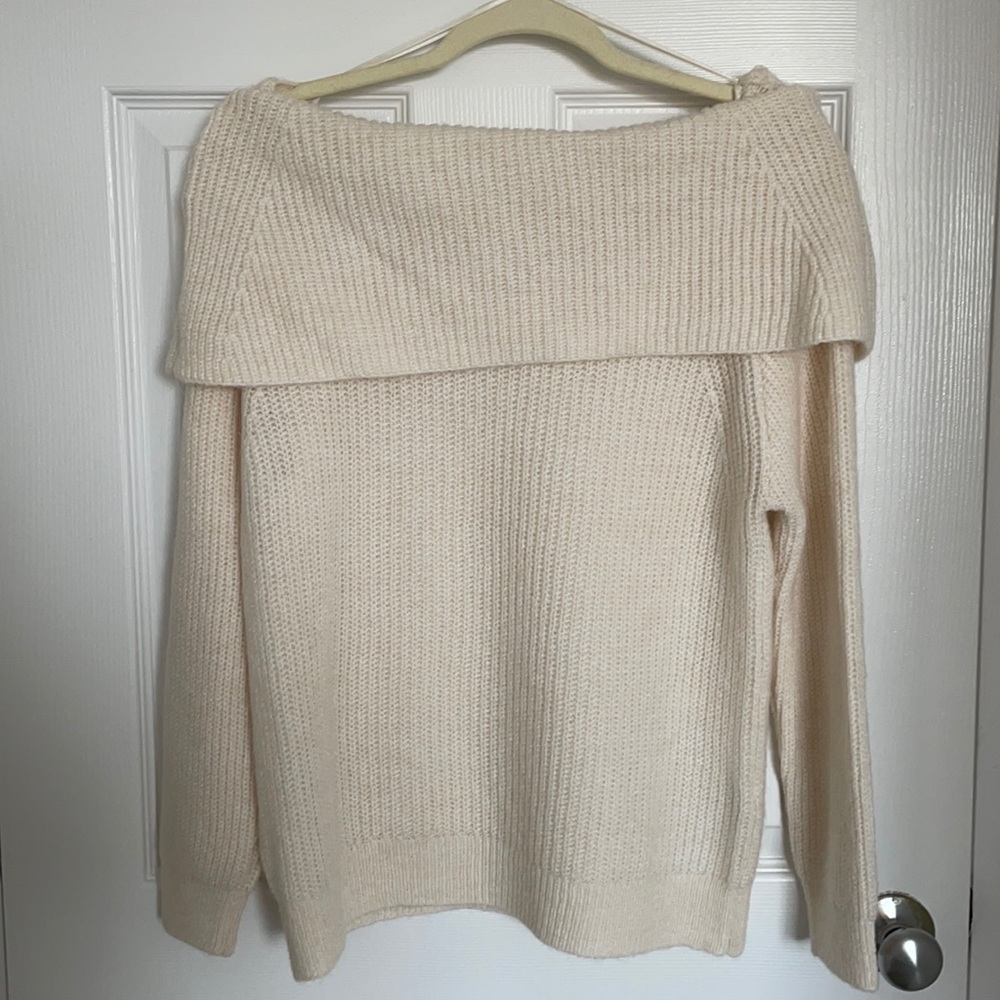 Off the shoulder sweater